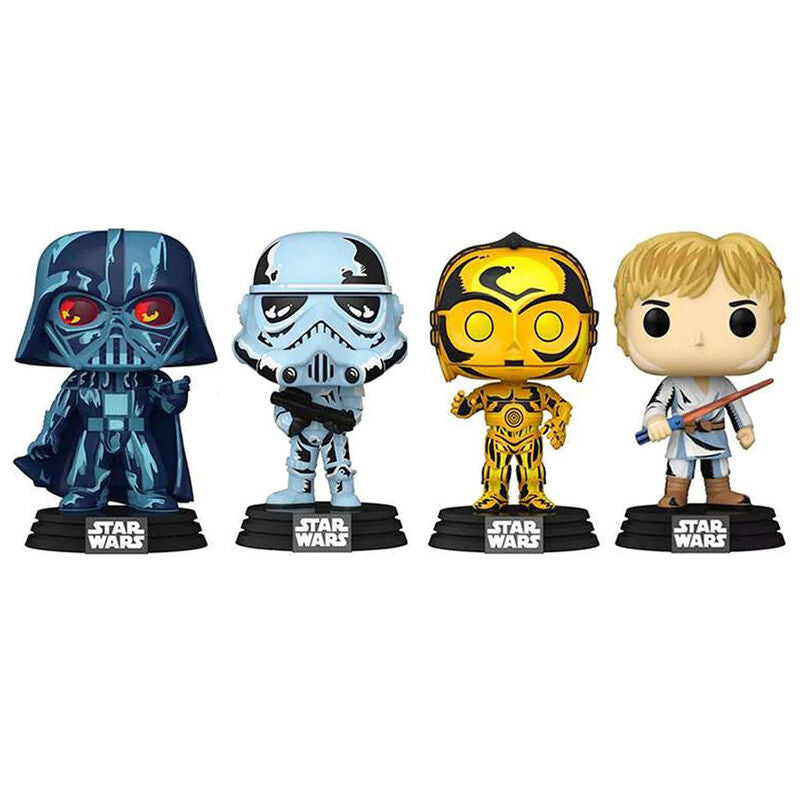Conjunto 4 figuras POP Star Wars Exclusive