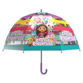 Guarda-chuva manual transparente Gabby´s Dollhouse 48cm