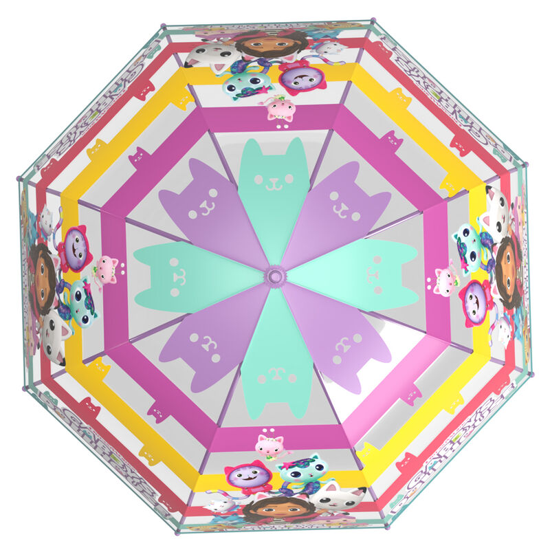 Guarda-chuva manual transparente Gabby´s Dollhouse 48cm