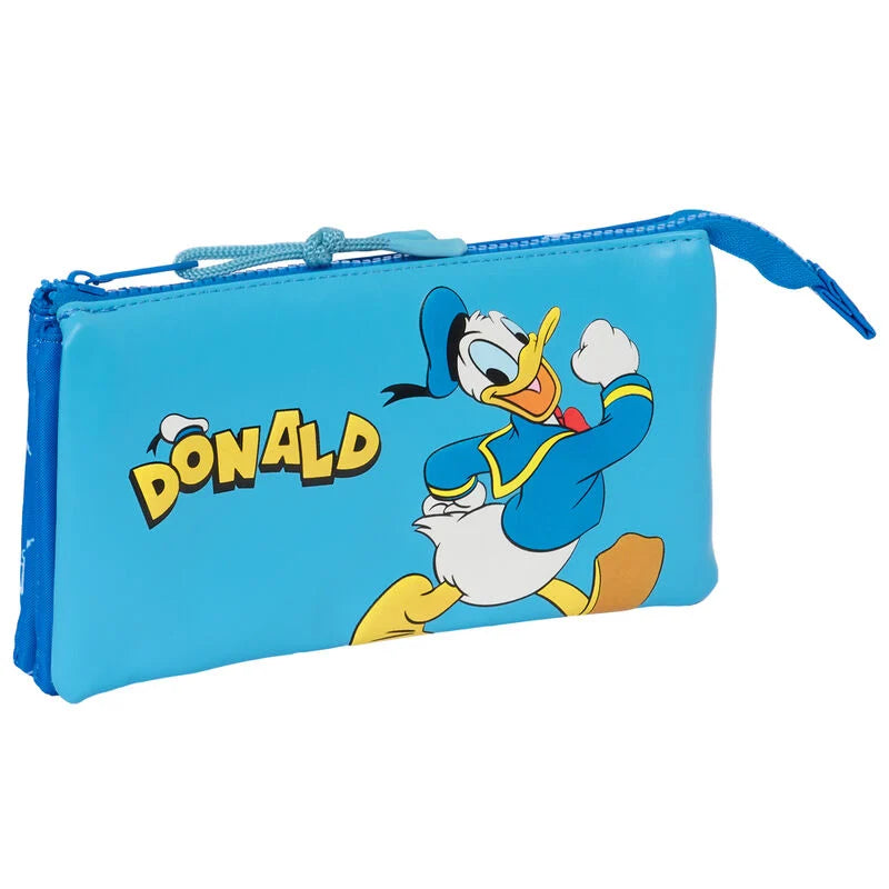 Estojo triplo Pato Donald Disney
