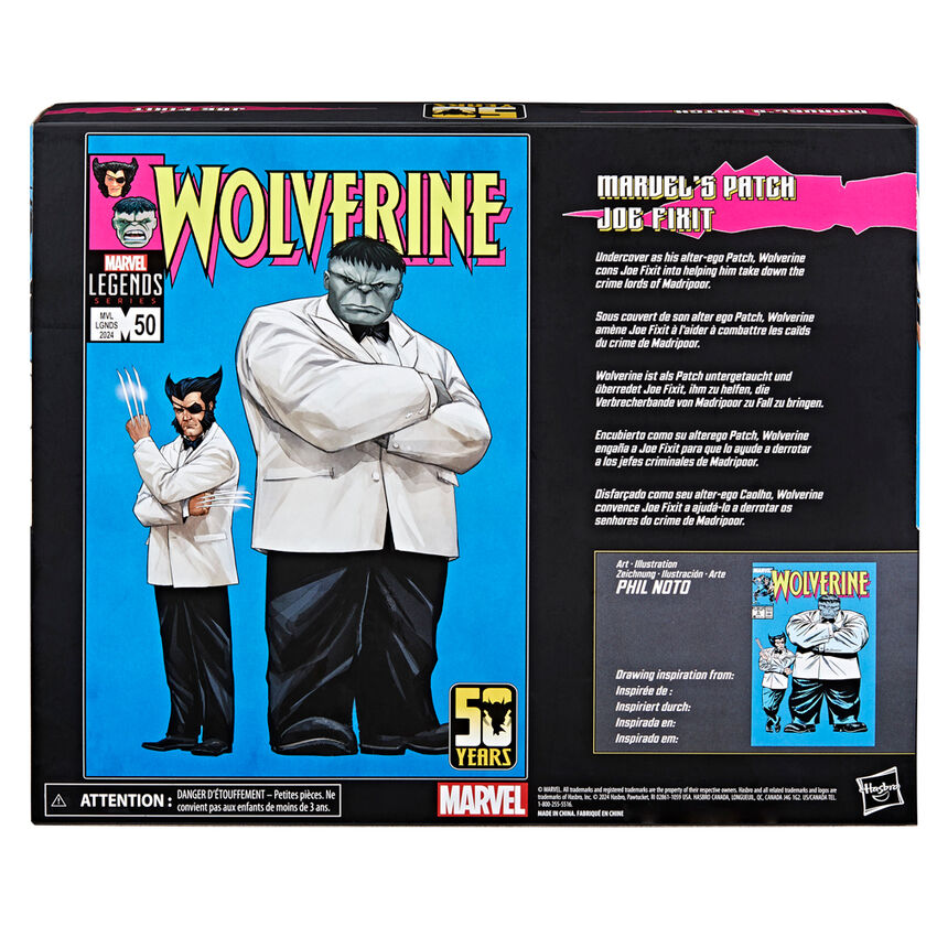 Conjunto figuras Wolverine Legends Series Marvel 15cm