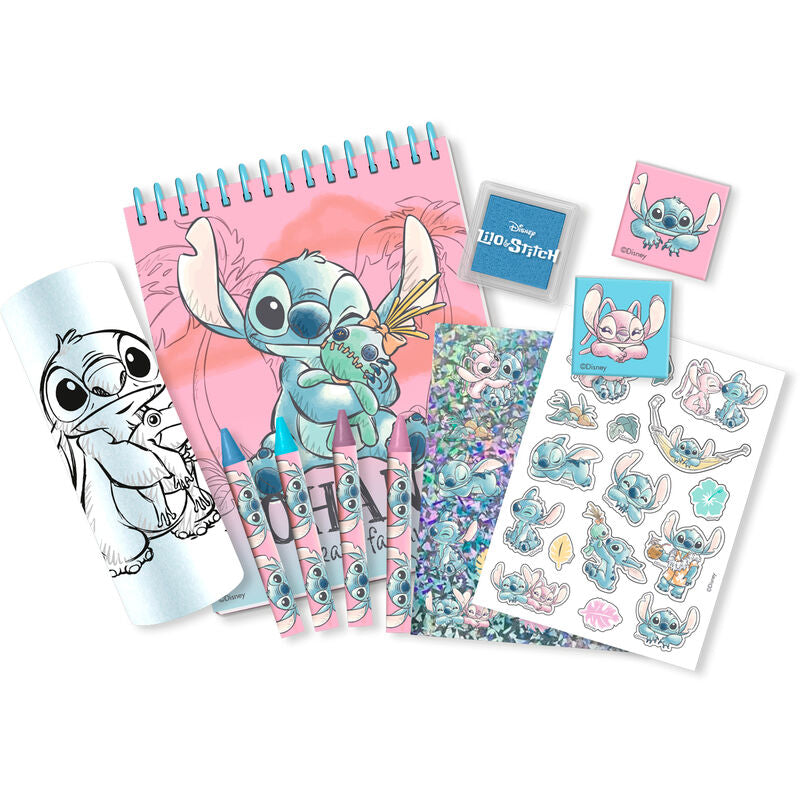 Conjunto de papelaria 3D da Stitch Disney