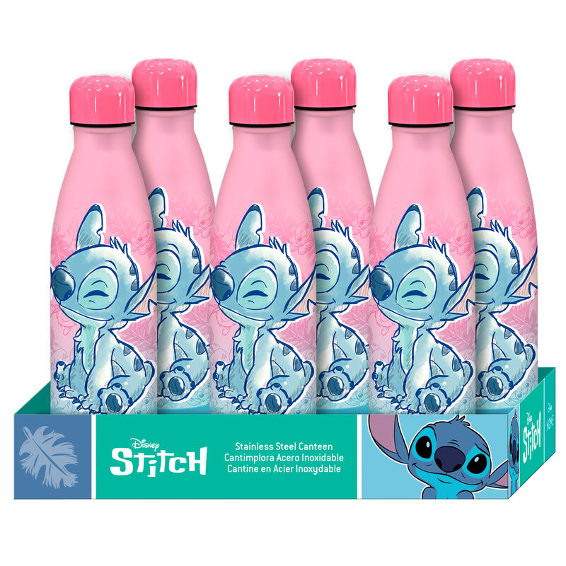 Garrafa de aço inoxidável Stitch Disney de 500ml