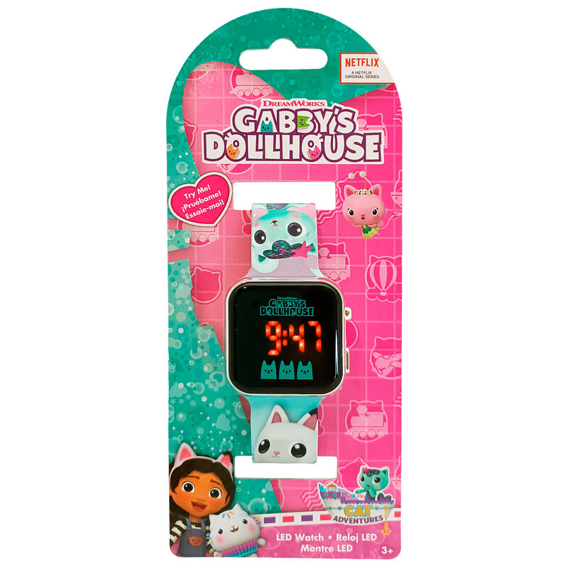 Relógio LED Gabby Dollhouse