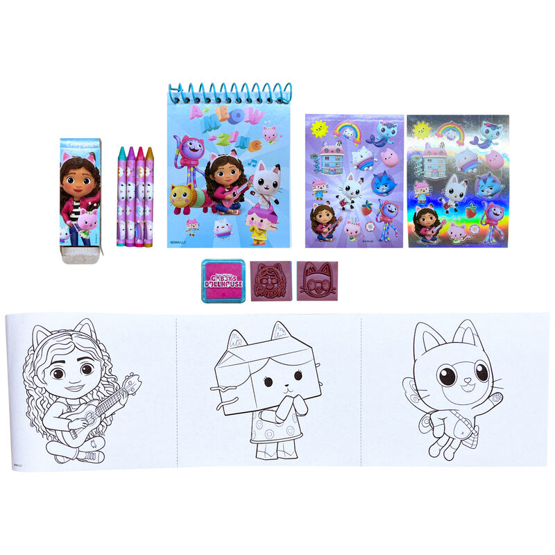 Set papelaria 3D Gabby Dollhouse