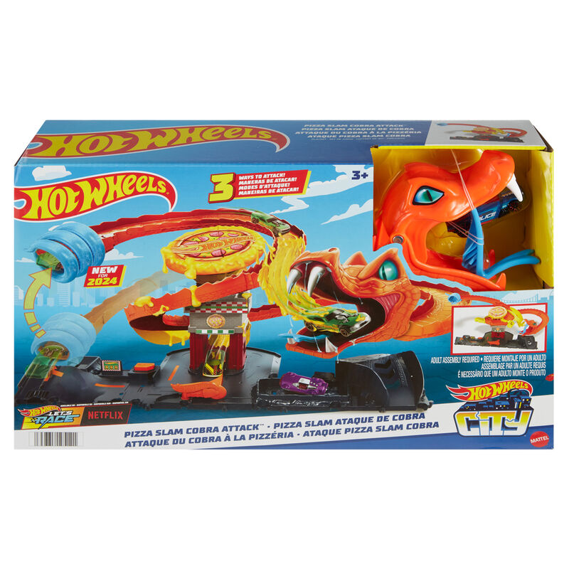 Pista Pizza Slam Ataque da Cobra Hot Wheels