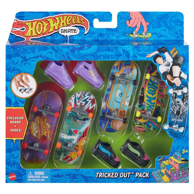 Conjunto de 4 Skates Hot Wheels Sortido