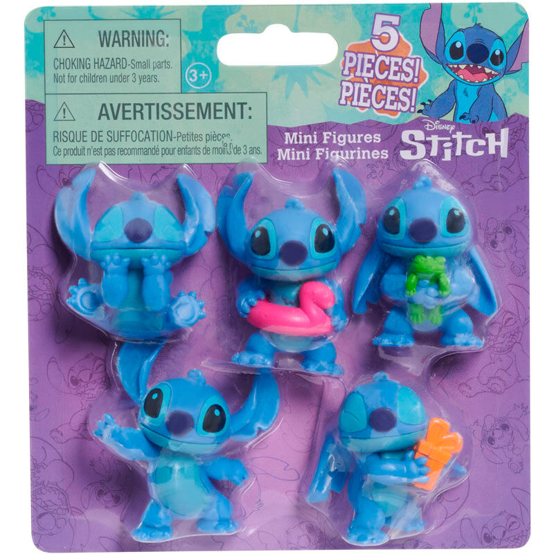 Conjunto de 5 figuras de Stitch de Disney