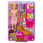 Conjunto Boneca Barbie e Cachorrinhos