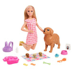 Conjunto Boneca Barbie e Cachorrinhos