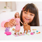 Conjunto Boneca Barbie e Cachorrinhos
