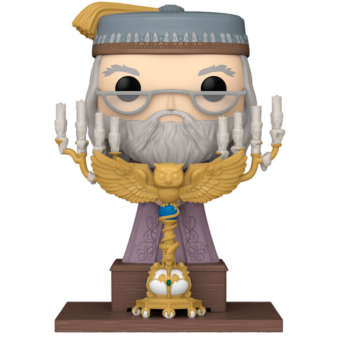 Figura POP Deluxe Harry Potter e o Prisioneiro de Azkaban - Dumbledore with Podium