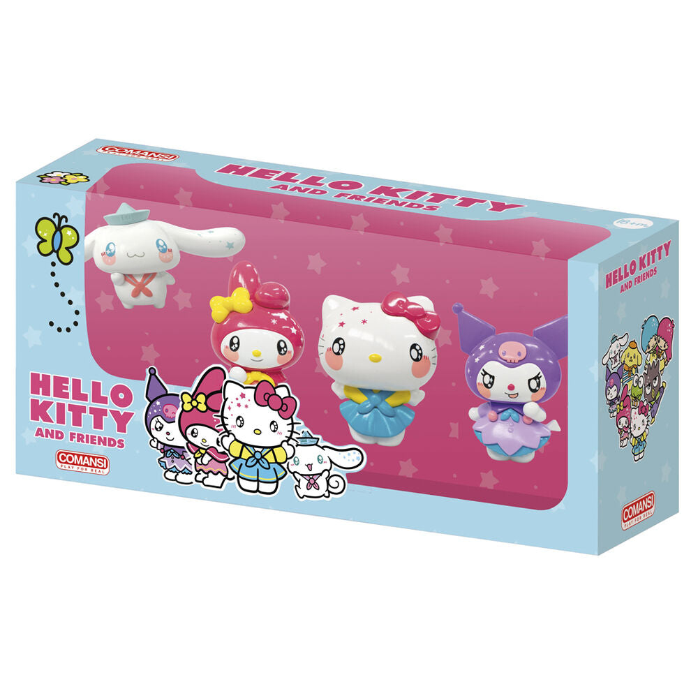 Conjunto 4 figuras Hello Kitty Friends