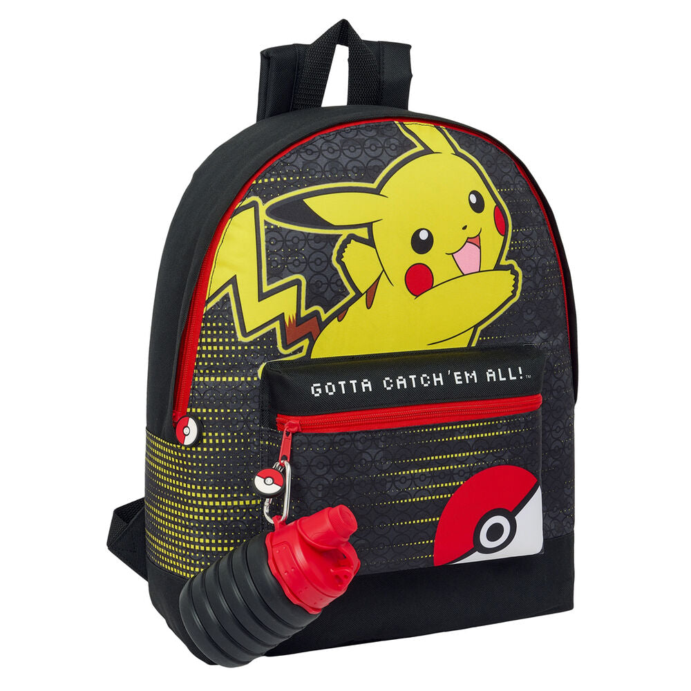 Mochila + garrafa Pokemon 40cm