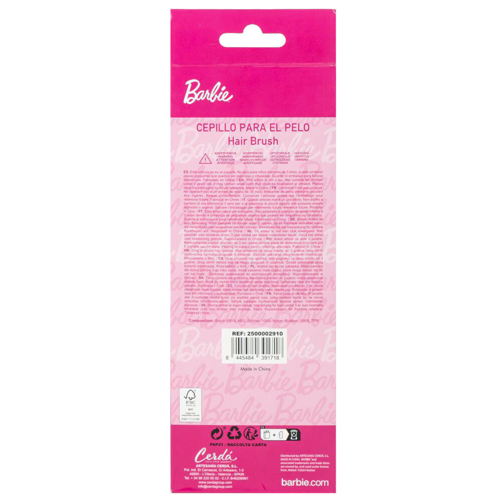 Escova de cabelo Barbie