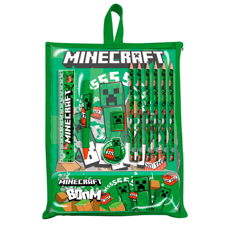 Conjunto de papelaria Minecraft