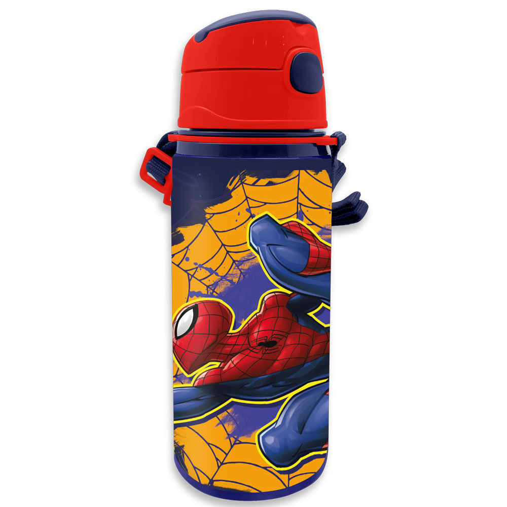 Garrafa de água em alumínio Spiderman Marvel 600ml