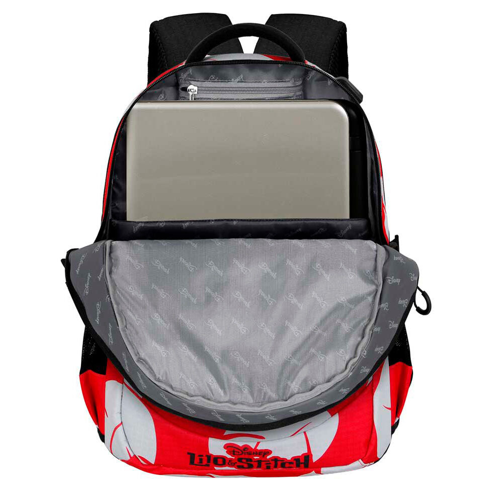 Mochila Kiss Stitch Disney 44cm adaptável