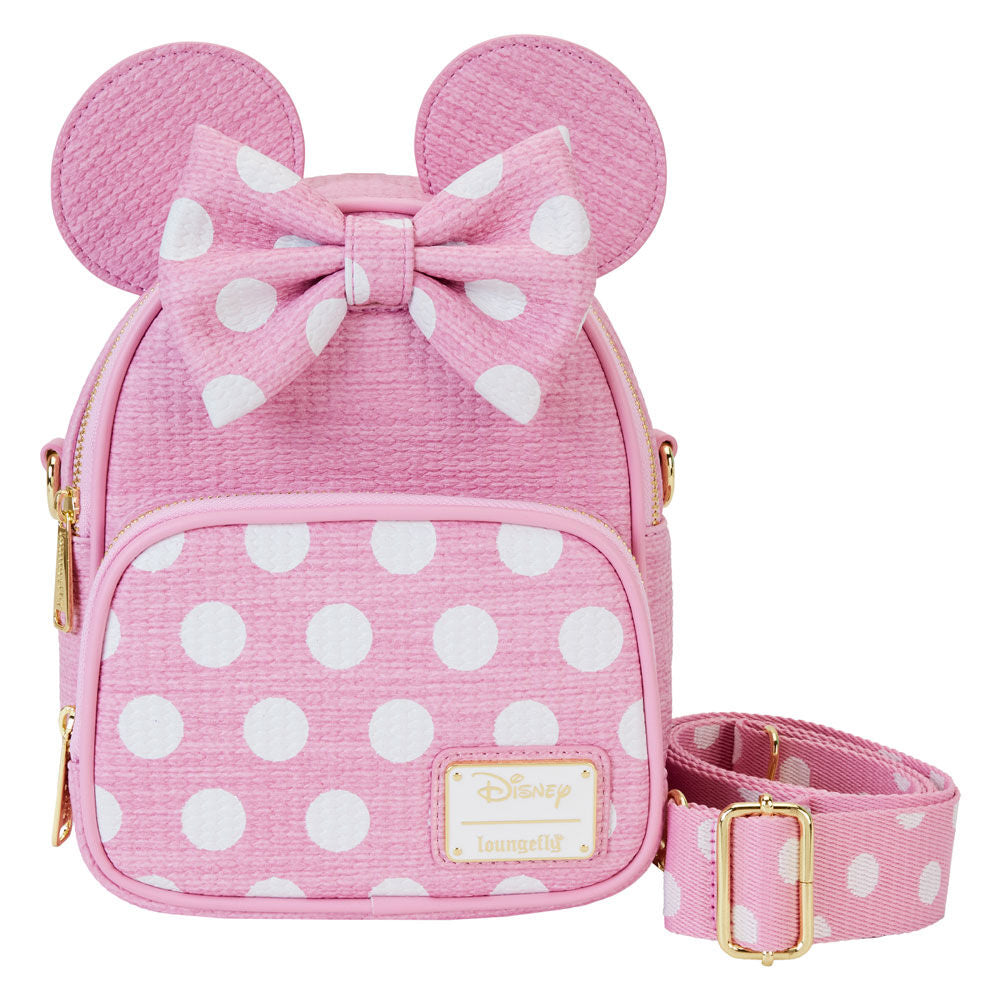 Mochila Loungefly de paja Minnie Disney de 20 cm