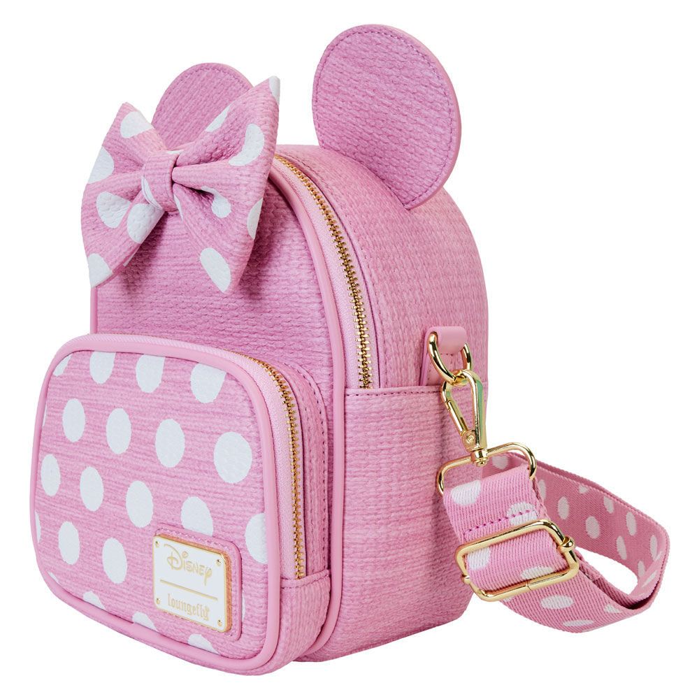 Mochila Loungefly de paja Minnie Disney de 20 cm