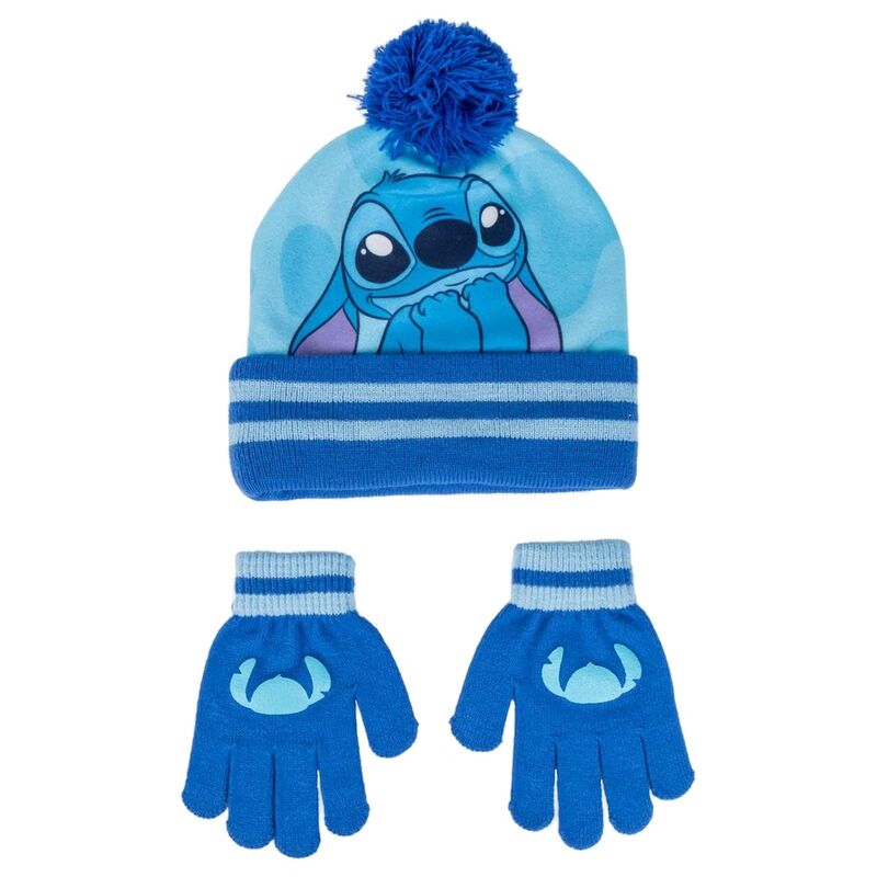 Conjunto de gorro e luvas da Stitch Disney