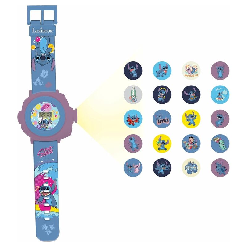 Reloj proyector digital Disney Stitch