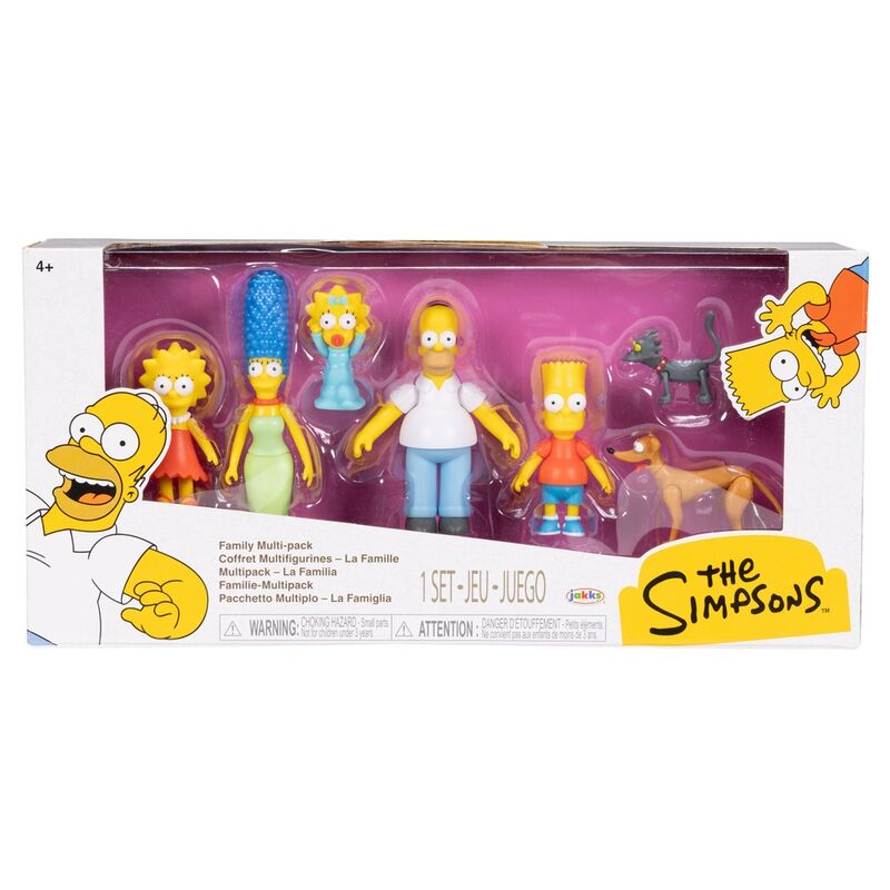 Conjunto 7 figuras Familia Simpson 6cm