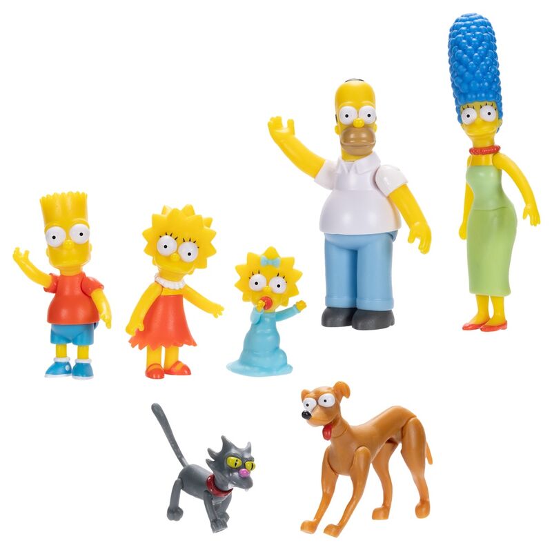 Conjunto 7 figuras Familia Simpson 6cm