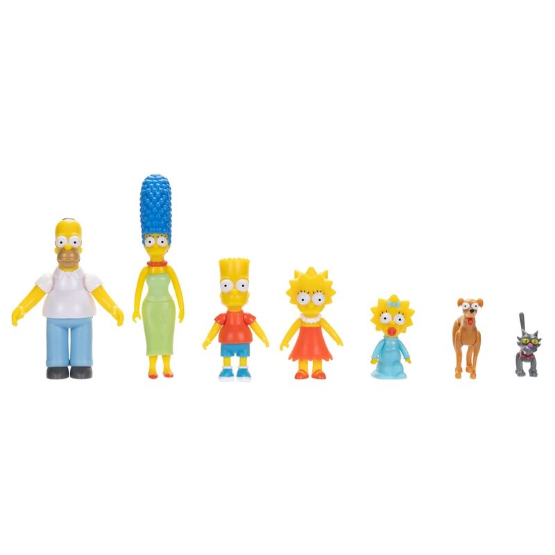 Conjunto 7 figuras Familia Simpson 6cm