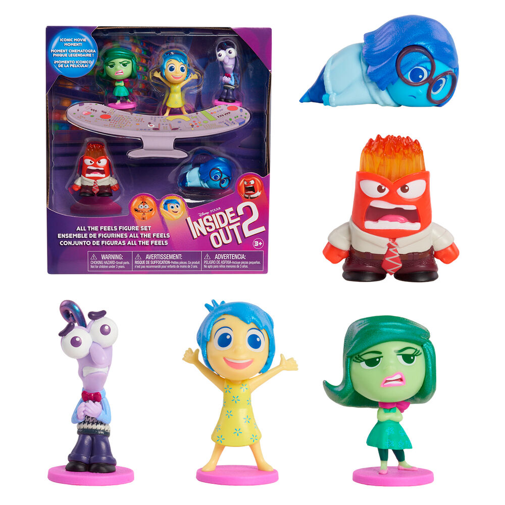 Conjunto de 5 figuras Inside Out 2 Disney Pixar