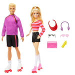Conjunto 2 Bonecos Barbie e Ken Patinadores