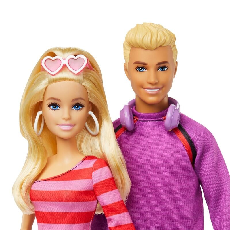 Conjunto 2 Bonecos Barbie e Ken Patinadores
