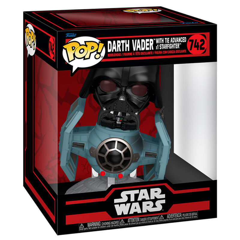 Figura de lujo de Darth Vader de Star Wars de POP Rides con caza estelar avanzado TIE