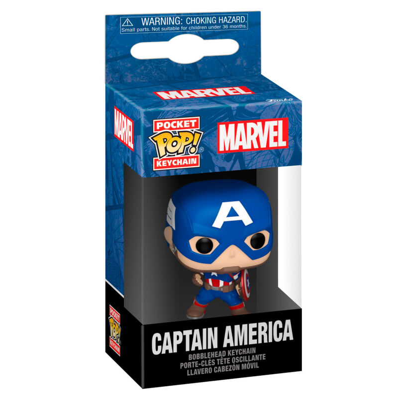 Porta-chaves Pocket POP Marvel Capitan America Classics