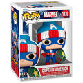 Figura POP navideña del Capitán América de Marvel