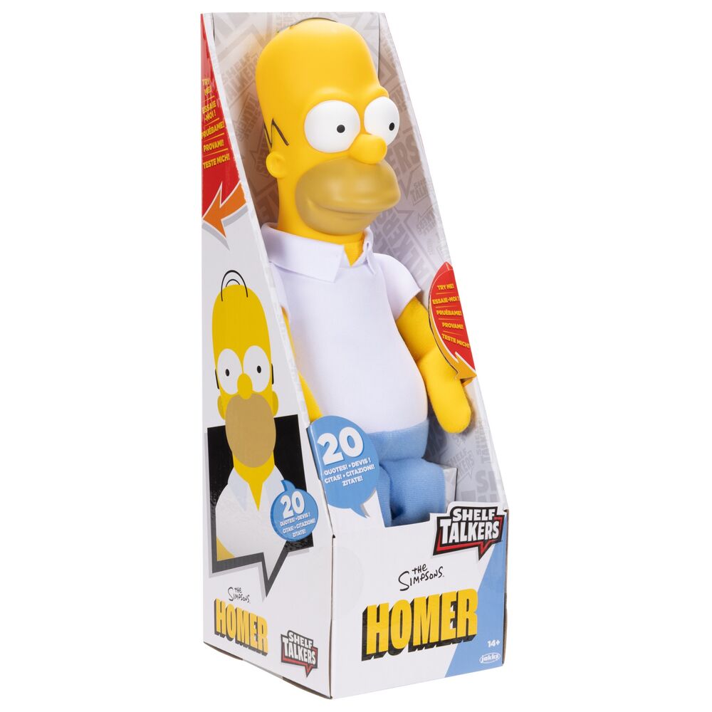 Peluche parlante de Homer Shelf The Simpsons (en inglés) 33cm
