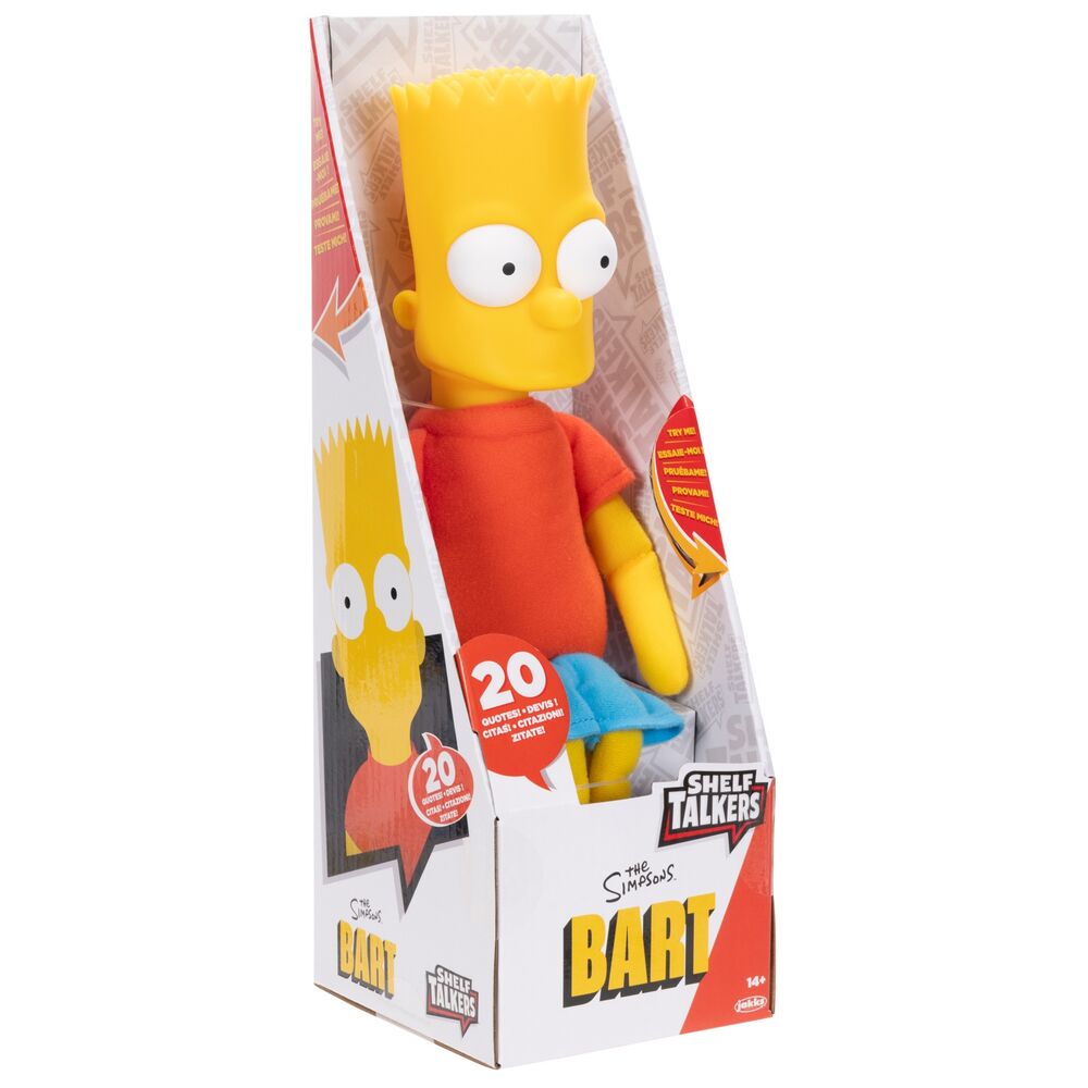 Peluche falante do Bart Simpson (em inglês) 33cm