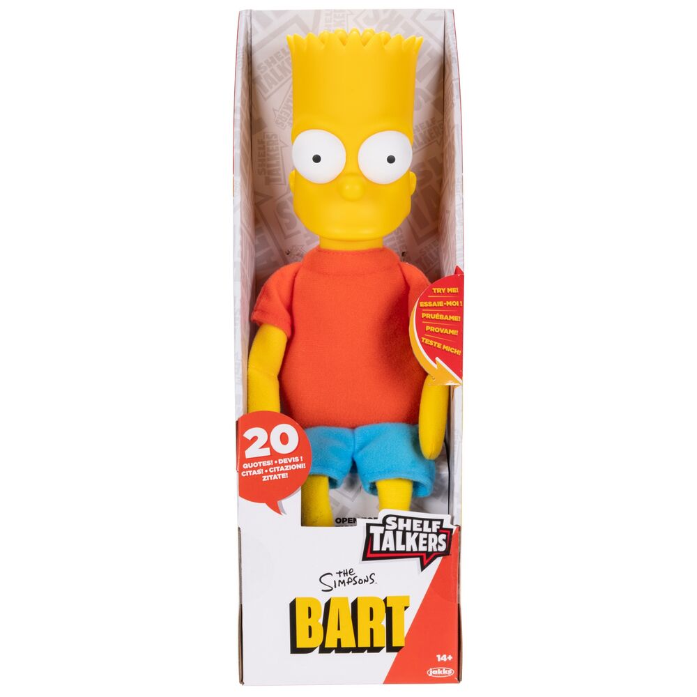 Peluche falante do Bart Simpson (em inglês) 33cm