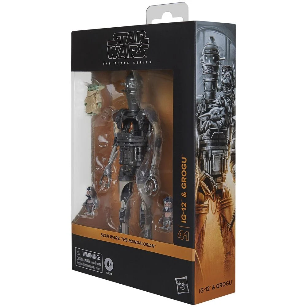 IG-12 & Grogu The Mandalorian Star Wars Figure Set 15 cm