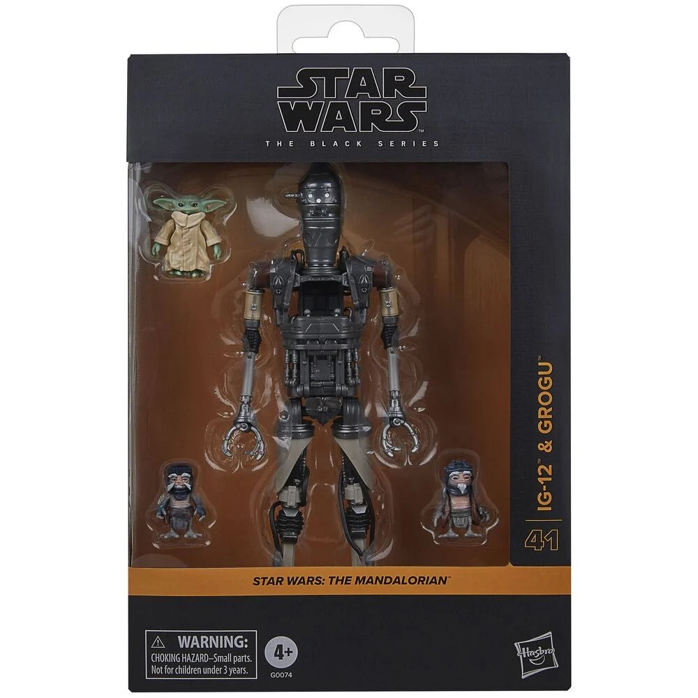 IG-12 & Grogu The Mandalorian Star Wars Figure Set 15 cm
