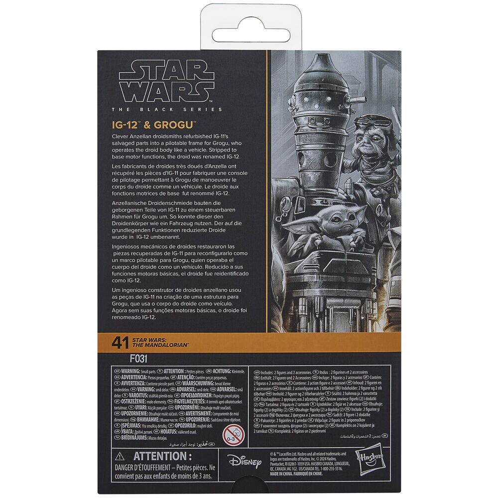 Conjunto figuras IG-12 & Grogu The Mandalorian Star Wars 15 cm - imagem 11