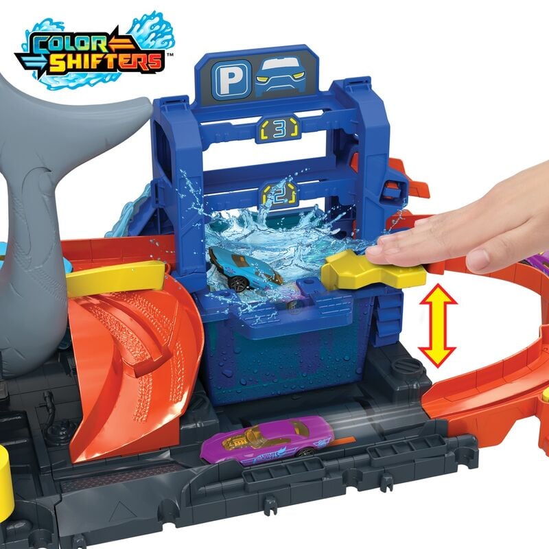Túnel de Lavagem com Tubarão Hot Wheels City