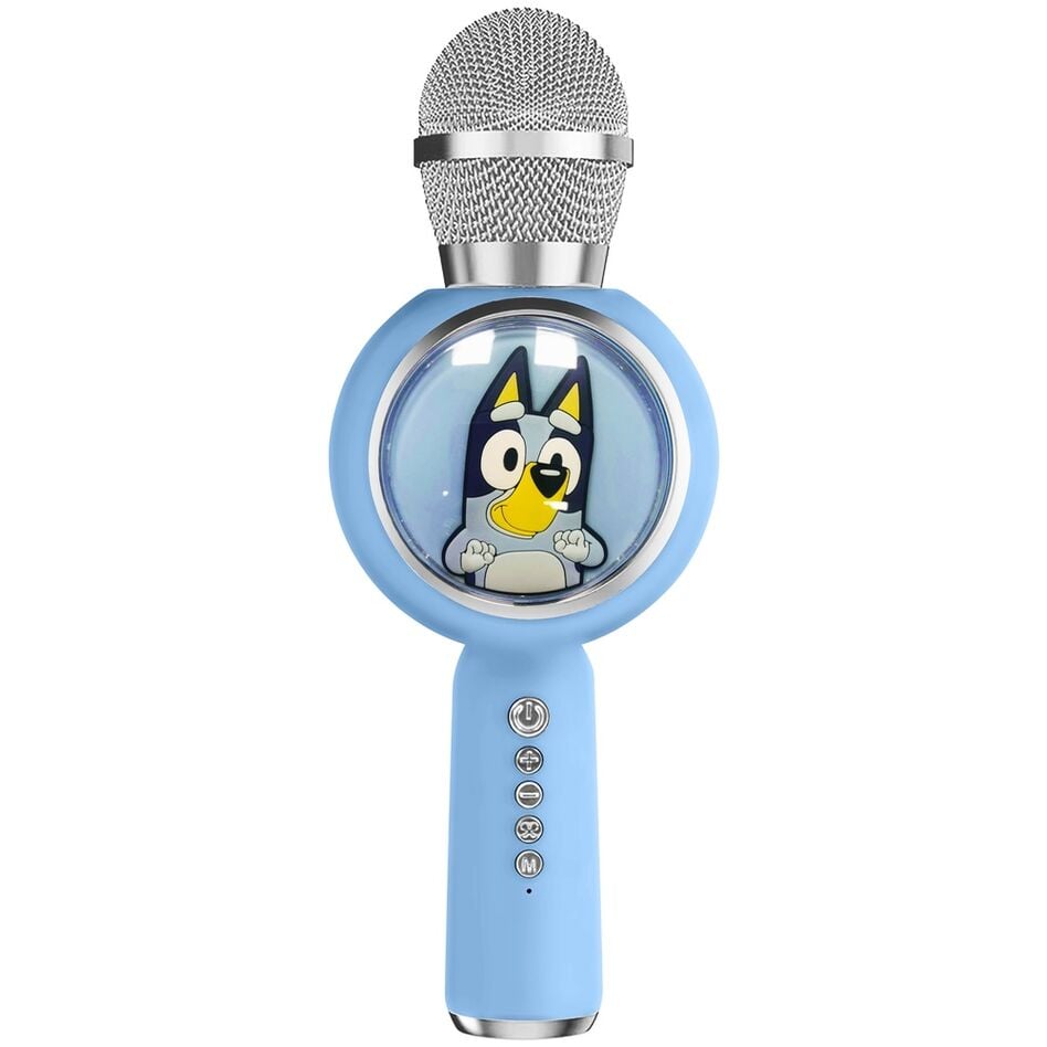 Microfone de karaoke Bluey com altifalante e luz LED — imagem 1
