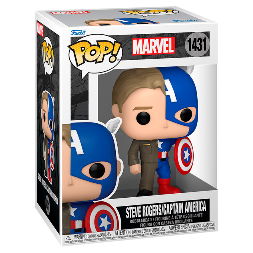 Figura POP Marvel Steve Rogers Capitán América