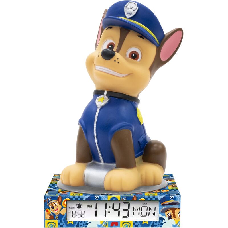 Candeeiro 3D Patrulha Pata com despertador