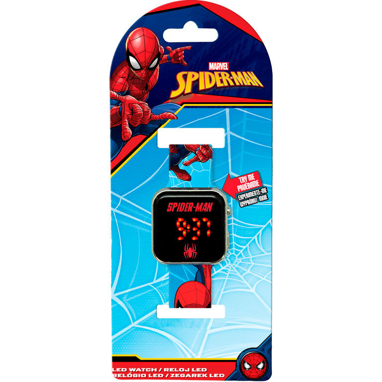Reloj LED de Spider-Man de Marvel