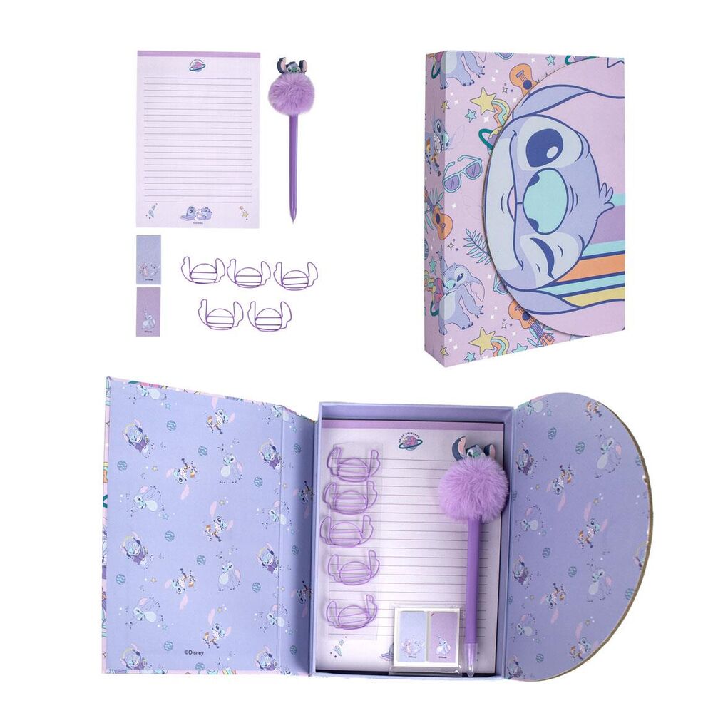 Juego de papelería Stitch Disney