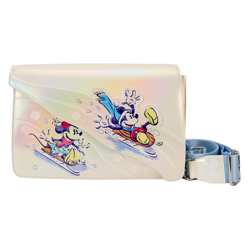 Mickey and Friends Disney Loungefly Winter Wonderland Crossbody Bag