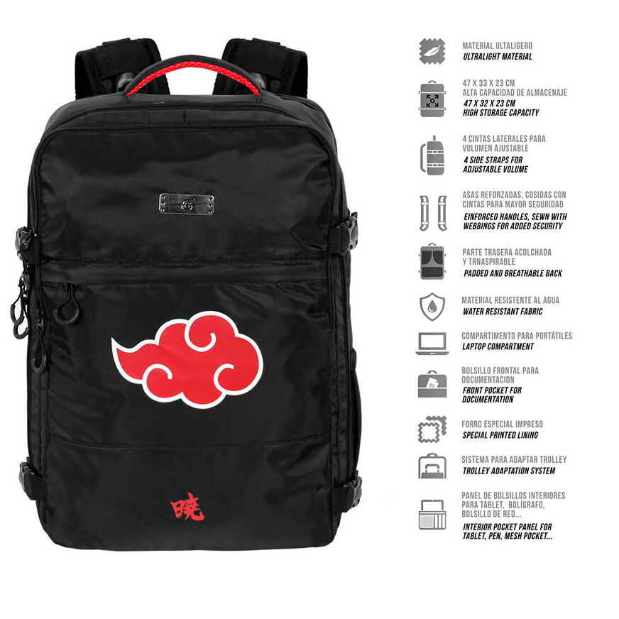 Mochila Clouds Naruto Shippuden 49 cm
