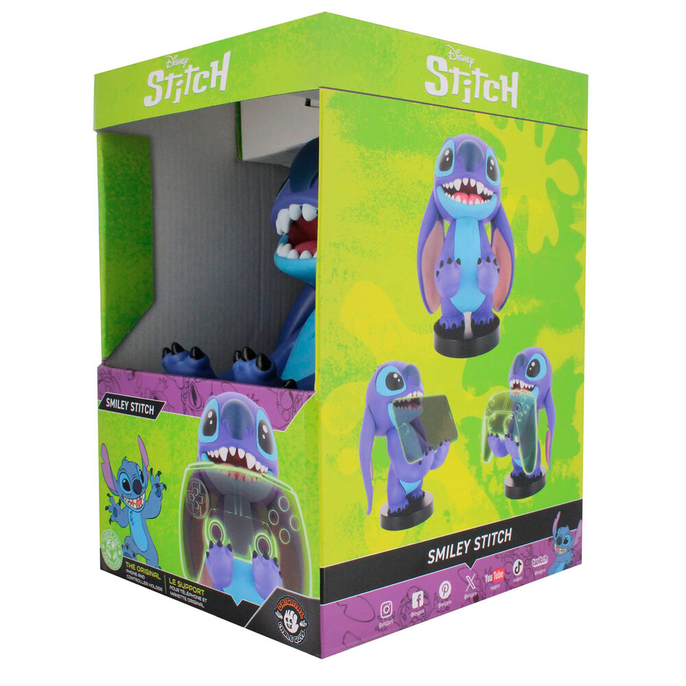 Cable Guy Suporte Smiley Stitch Disney 20cm